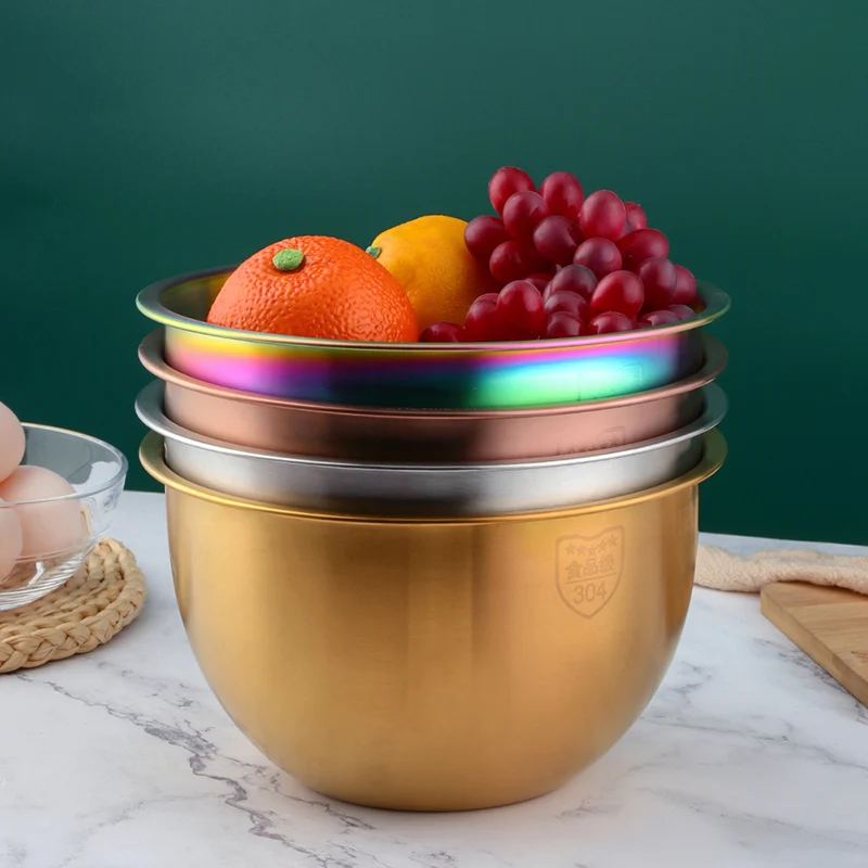 

Углубленая кухонная мойка из нержавеющей стали 304 для приготовления салата, выпечки яиц, домашнего использования, круглая ape Nordic Sle Frenes...