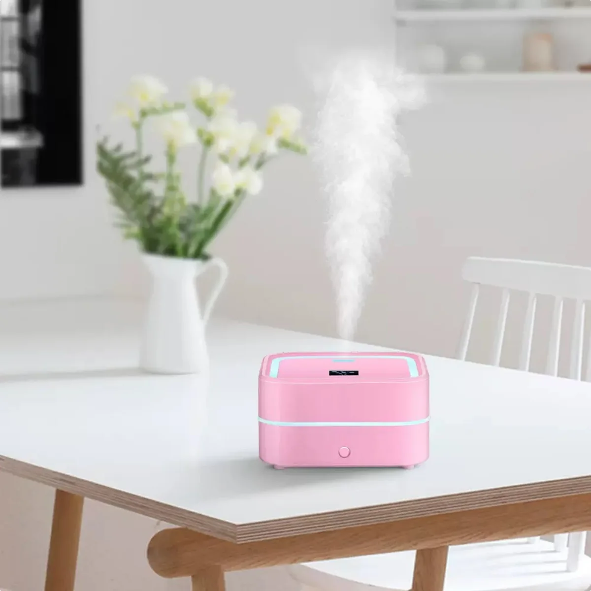 MultiColor LED Humidifier & Aromatherapy Diffuser  Compact for Car, Desk & Office Use