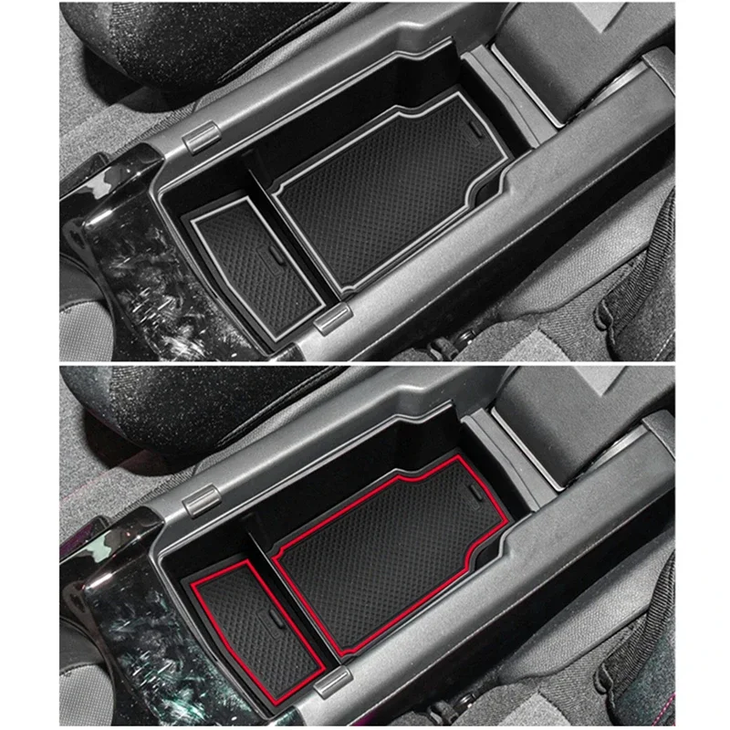 

For Peugeot 208 2008 GT E2008 E-2008 2008 II E-208 E208 2019-2021 Car Central Armrest Storage Box Center Console Organizer