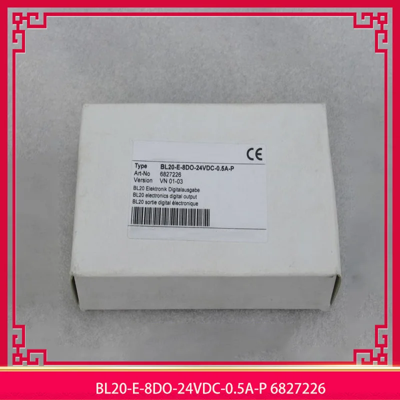 

New BL20-E-8DO-24VDC-0.5A-P 6827226 module