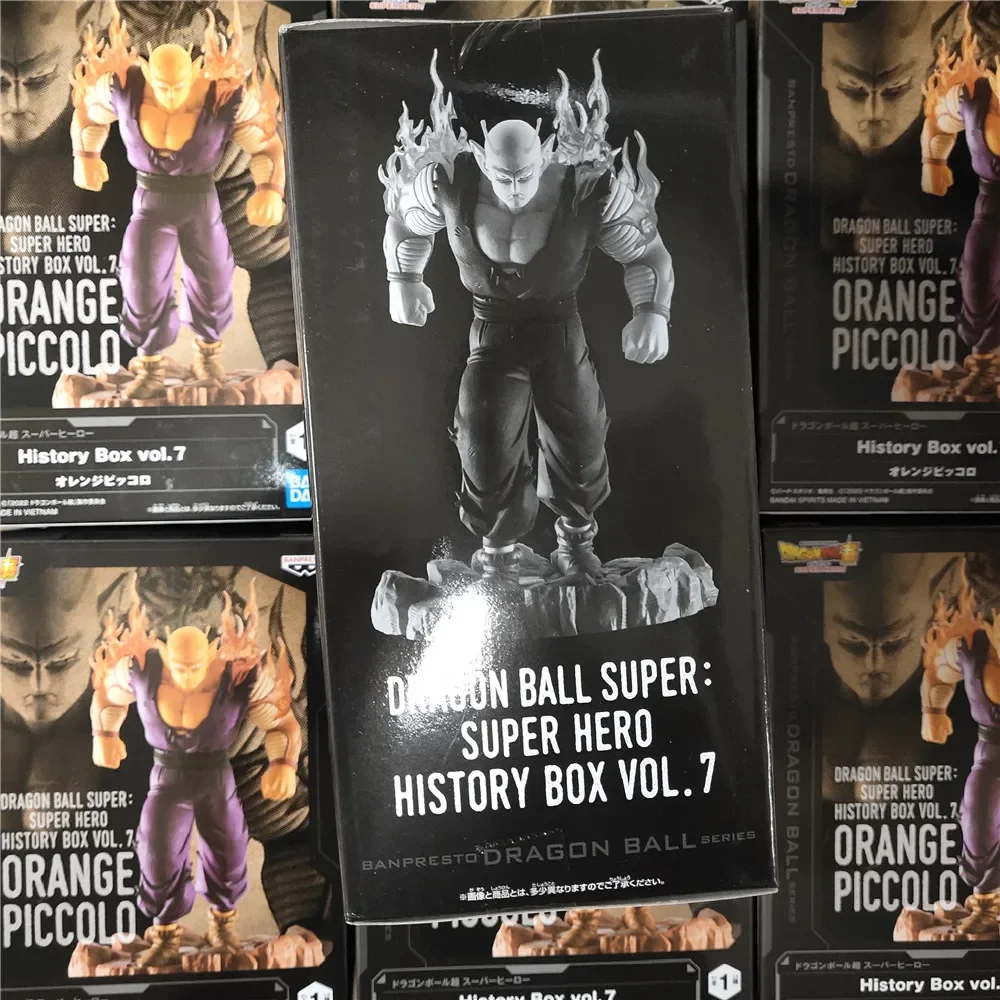 

Anime Original Bandai Dragon Ball Super Hero History Box Piccolo Orange Action Figures Collect Decorative Model Figurine Toys