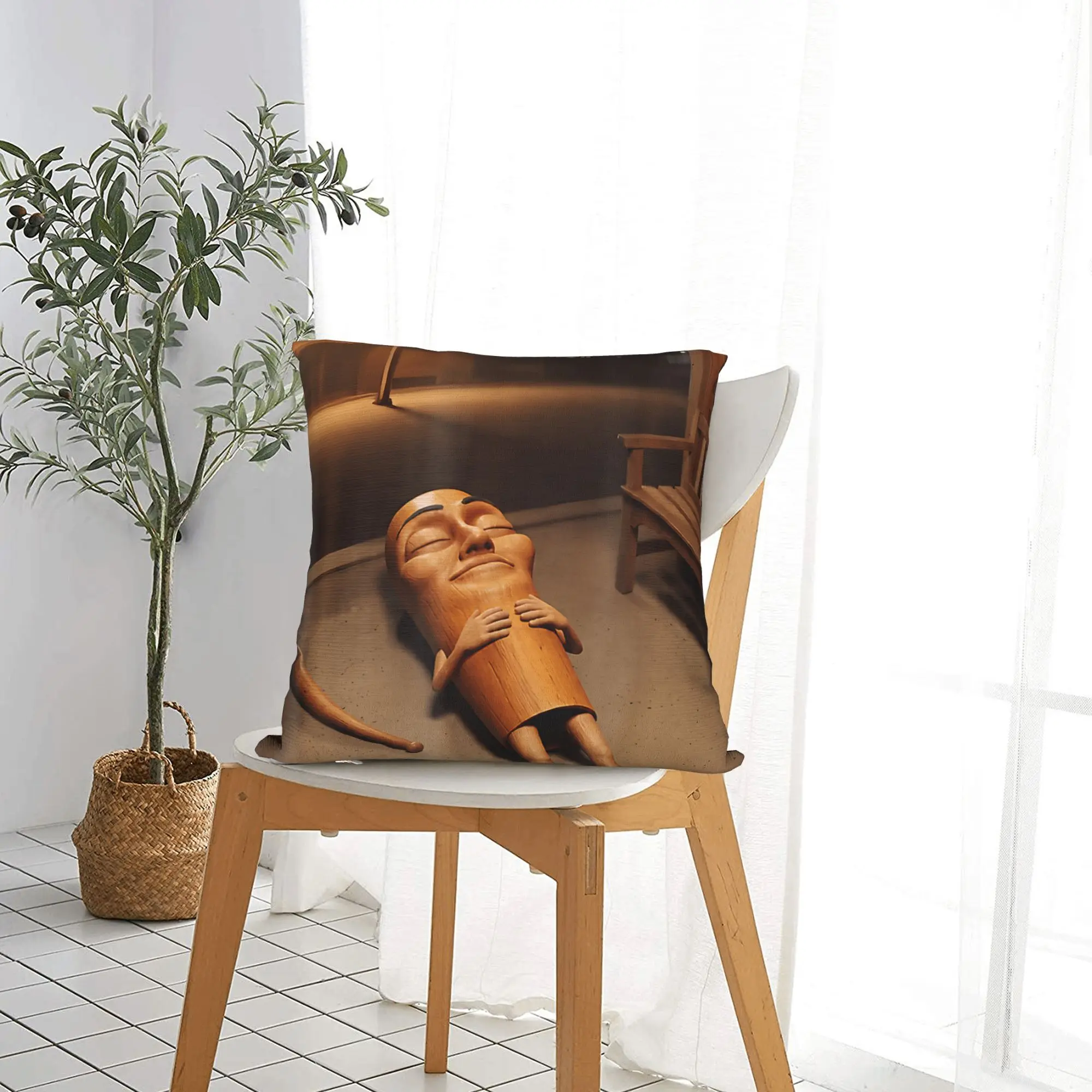Tung Tung Tung Sahur Found Dead Breaking News Funny Meme Pillowcase Soft Cushion Cover Decorations Pillow Case Cover Home Square