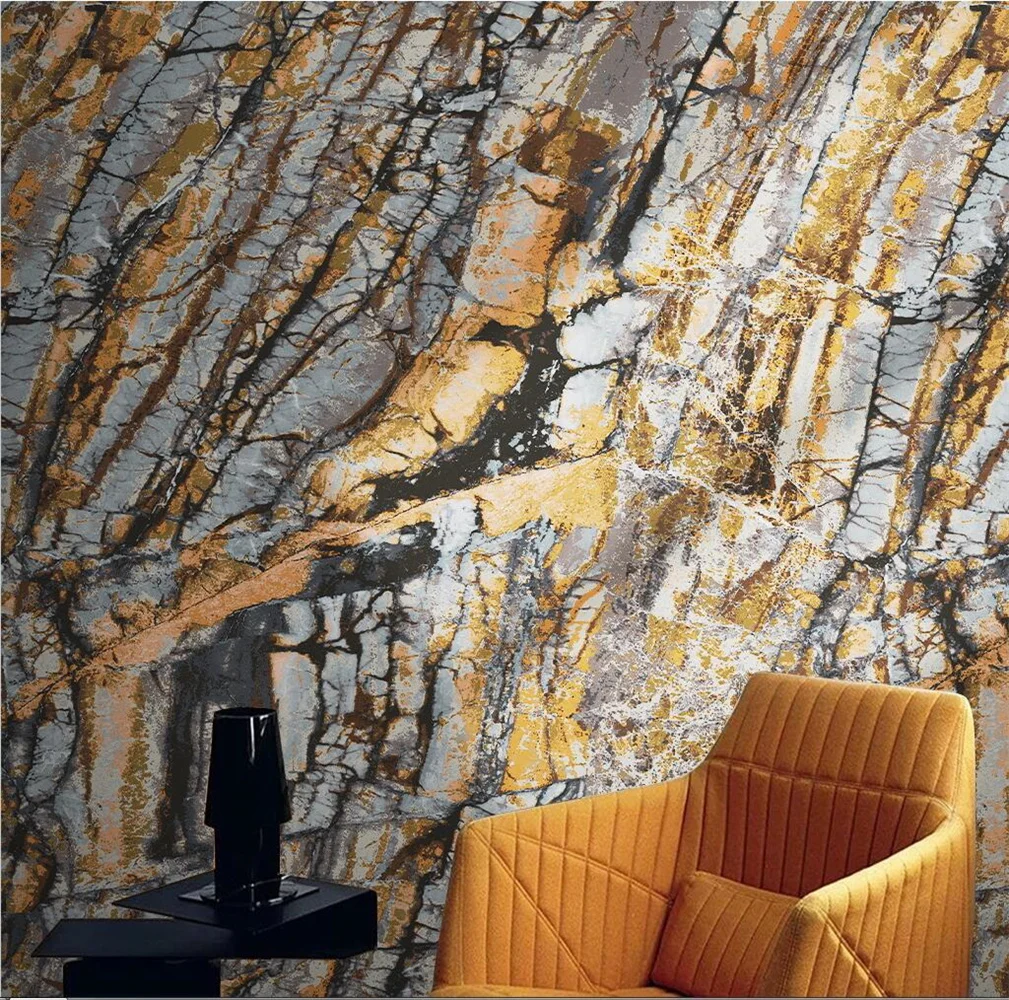 

Custom 3d Blue Marble Wallpaper Mural Fine Water Flow Landscape Background Vintage Stone wall papers home decor papel de parede