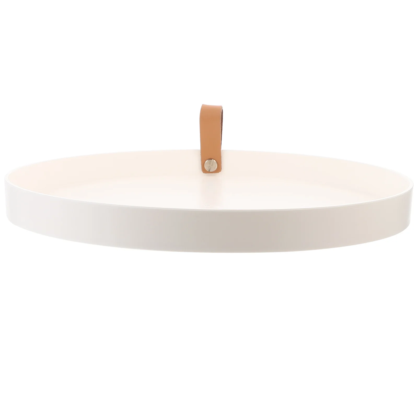 

Household Round Tray Lightweight Compact Bathroom Organizer Cosmetics Storage Vanity Toiletries Tray Reusable