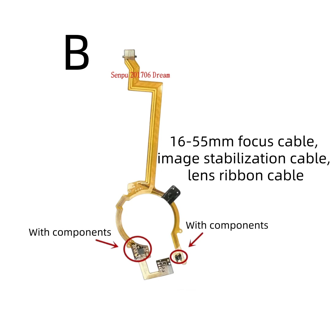 For Fuji 16-55 Lens Focus OIS Anti-Shake Flex Ribbon Cable Replacement, Blank Flex Cable & Flex With Components Mirrorless Lens