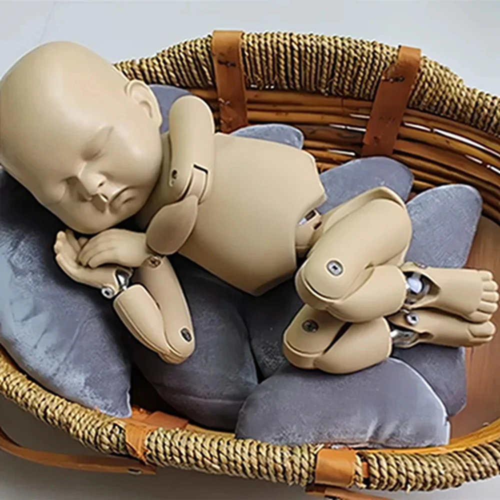 Posing Joint Doll Model Newborn Photography Props Photo Shooting Studio Accessories Flokati baby Fotografia Simulation Training