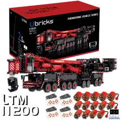 2024 Newest Liebherr LTM11200 Mobile Crane Model Remote Control MOC Building Blocks Toys Bricks Kit Boy Christmas Gifts