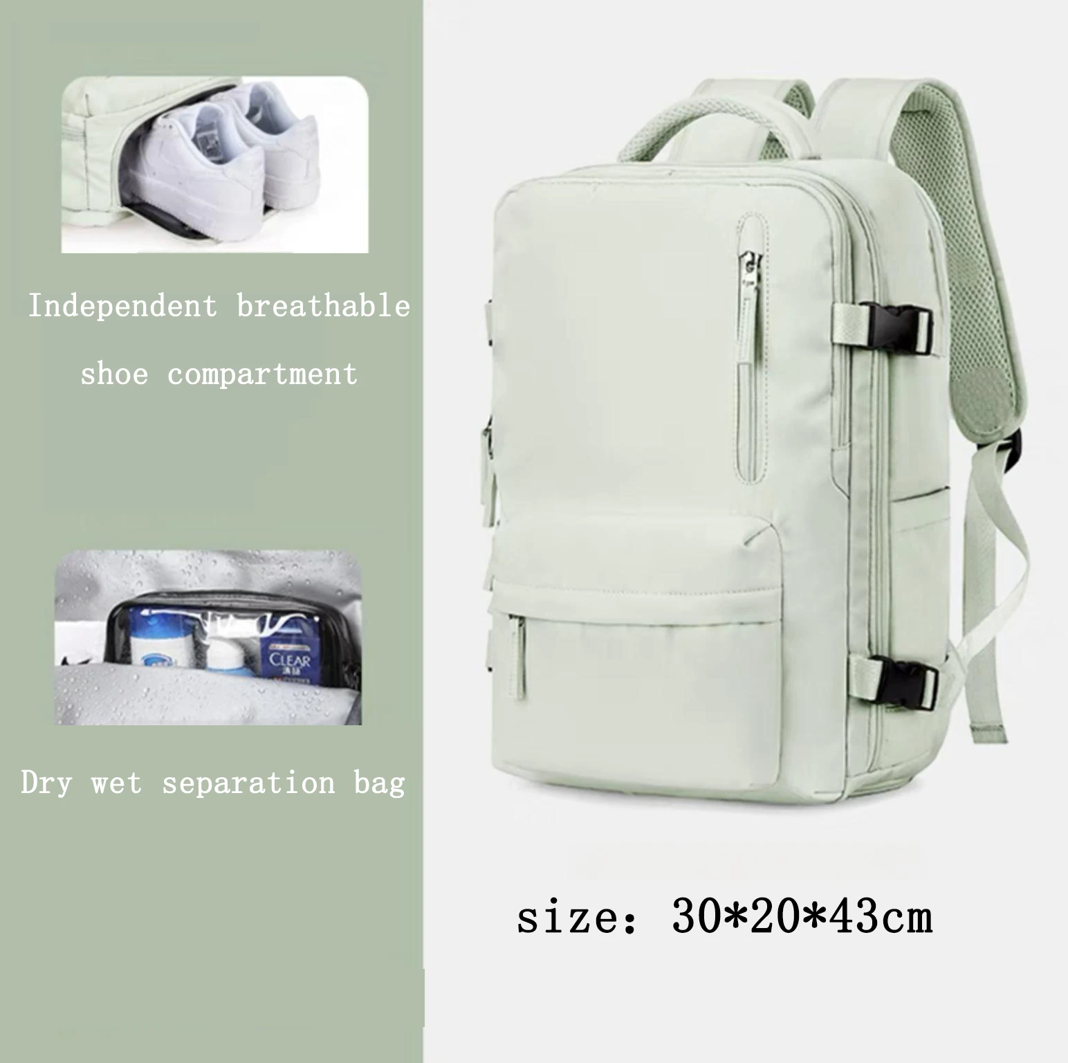 Travel Backpack Large Capacity Super Large Light Multifunctional Luggage Backpack Short Distance Travel Bag