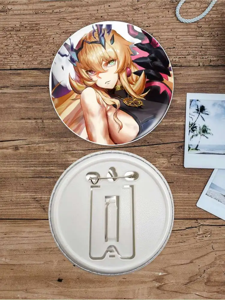 Yousei-kishi Gawain FGO لعبة أنيمي شخصية لينة زر شارة بروش مرساة الأجهزة الطرفية دبوس حلية هدية للأطفال لتقوم بها بنفسك #6