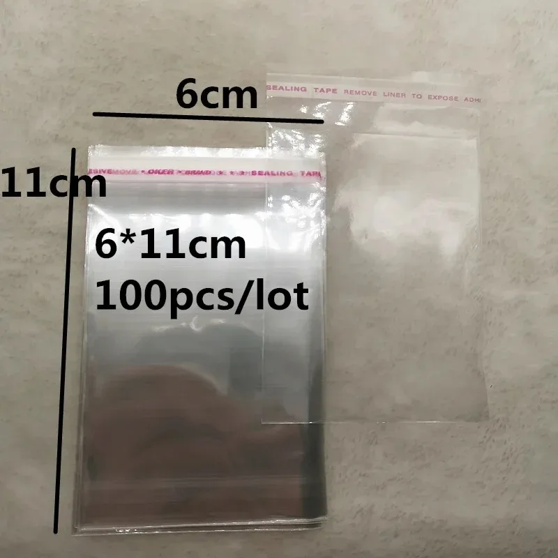 4x6-14x14cm Various Models Resealable Poly Bag Transparent Opp Plastic Bags Self Adhesive Seal Jewellery Making Bag