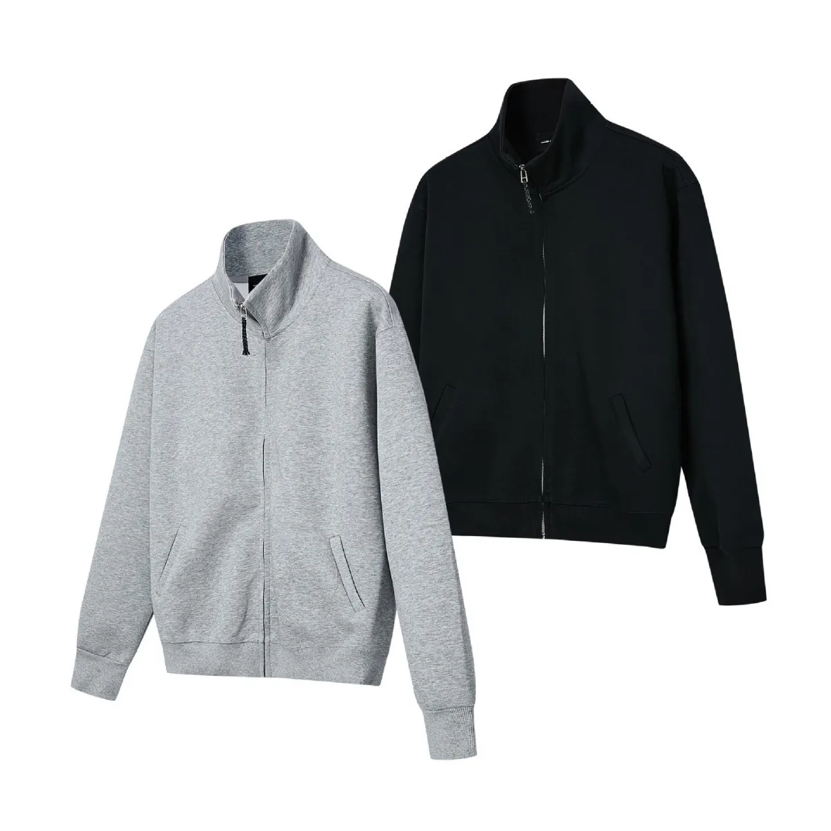 MADE EXTREME Stand-Up Collar Sweatshirts Clean Fit Zip Up Hoodie