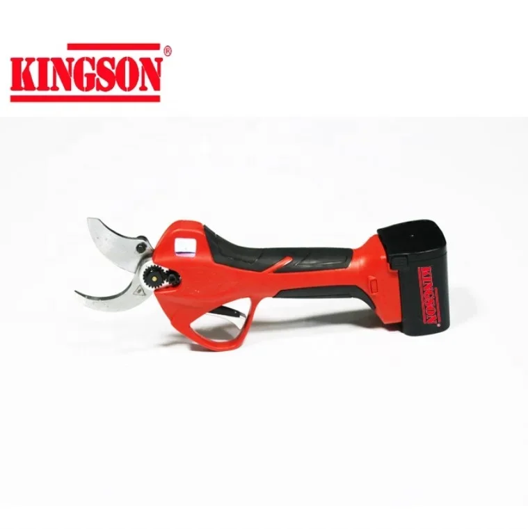 

2024 NEW CHINA KINGSON Professional electric pruners Garden pruning tools Li-ion battery powered Safety pruner shear