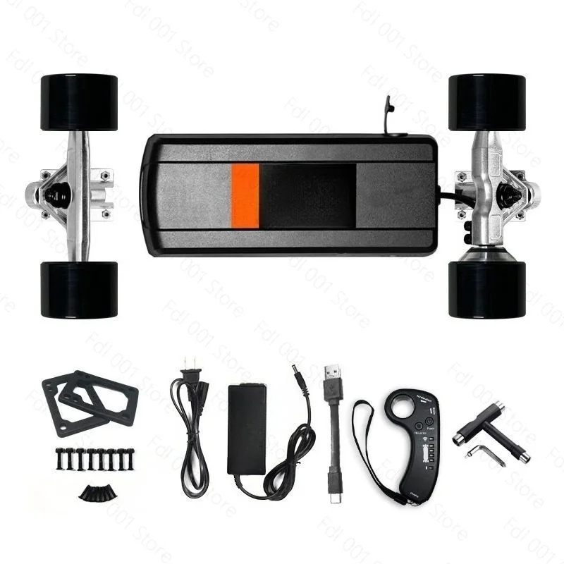 Electric Skateboard Kit 4 Wheel Single Double Drive Controller Motor Remote Full Set - Urban Commuting And Street Riding