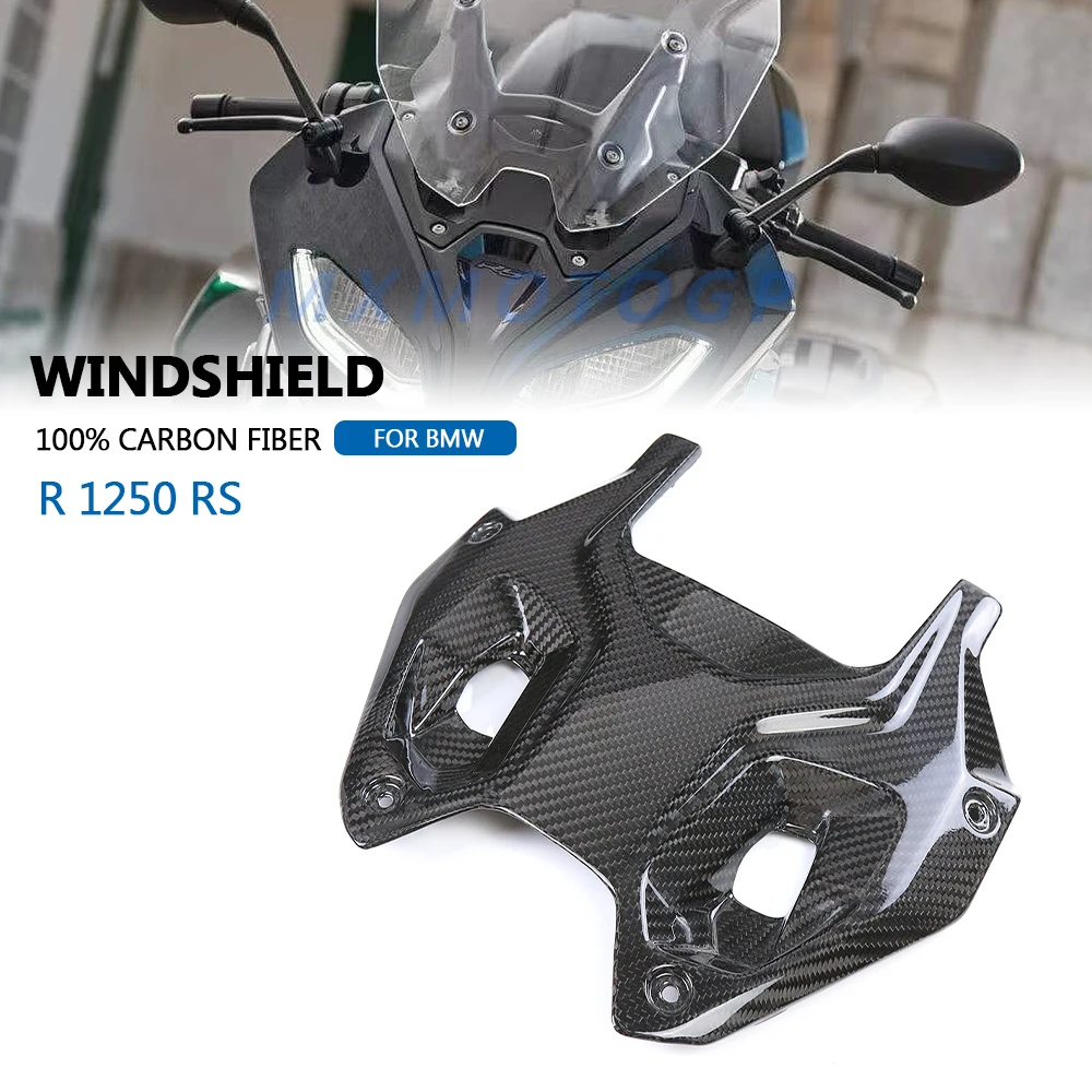 For BMW R1250 RS R 1250 RS R1250RS 2021 2022 2023 100% 3K Carbon Fiber Windshield Fairing Motorcycle Accessories