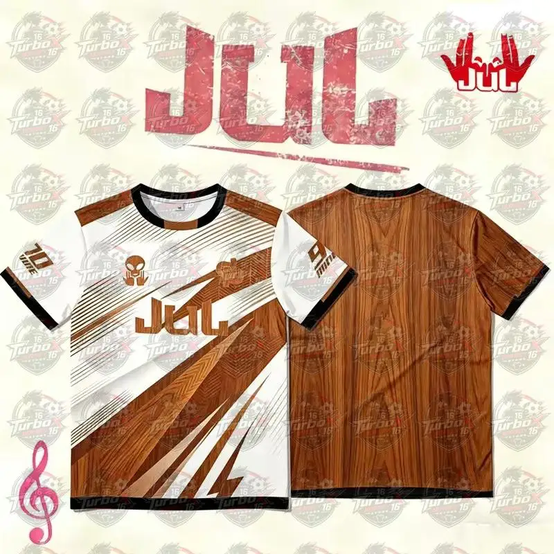 90 Minutes Series Mm9 Jul Jersey Men's Plus Size Summer Outdoor Sports Quick-drying Football Shirt  Men Fitness T-shirt