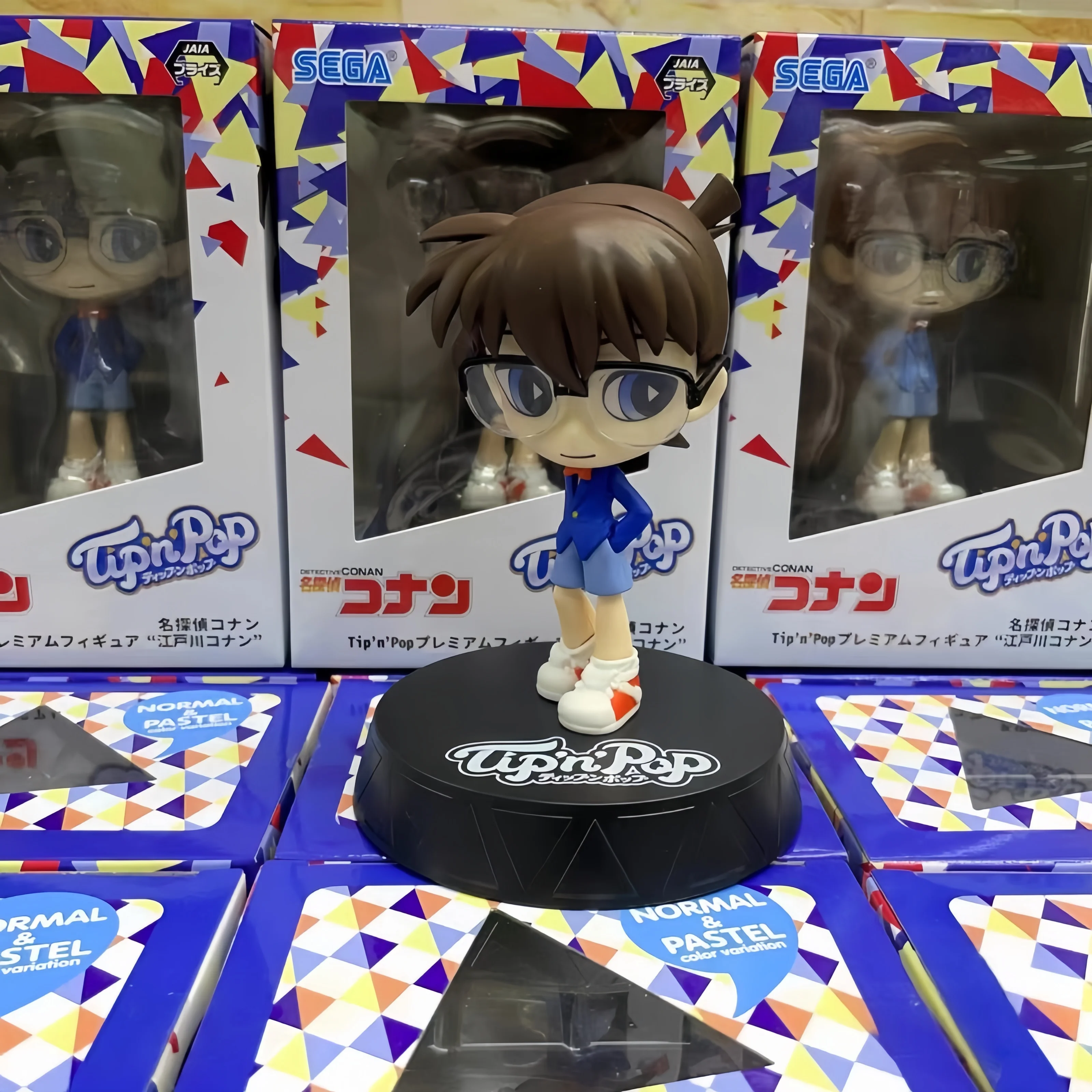 

Новинка в наличии, оригинальные Sega Detective Conan Shinichi Kudo Mouri Ran, ПВХ, аниме-фигурки, экшн-фигурки, модель игрушки, подарки на день рождения