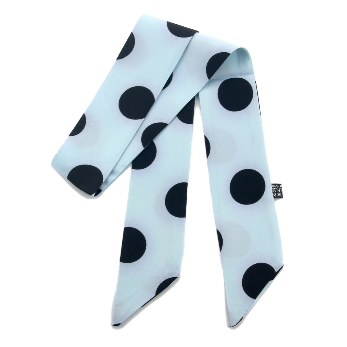 Fashion Dot Print Silk Scarf  Small Size Women Skinny Bags Tie Band Neck Kerchief Foulard Ribbon Hair Band Small Scarf