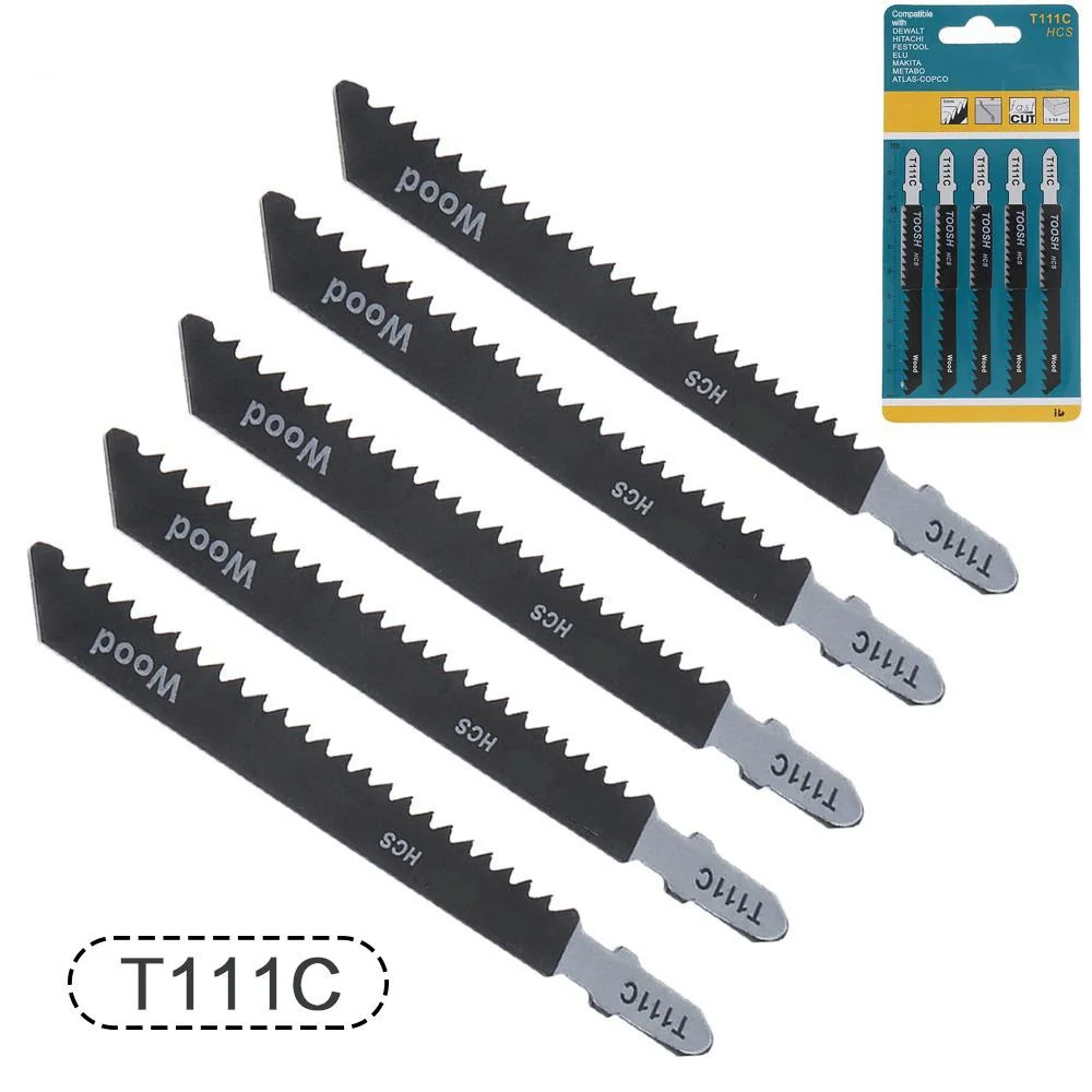 STONEGO Jigsaw Blade Set for Wood and Metal Cutting, T101B, T101D, T144D, T101BR, T244D, T127D, T111C, T111D, 100mm Length