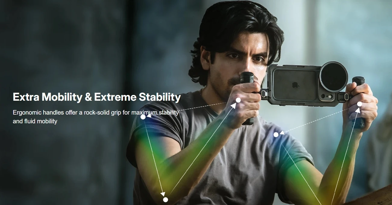 Para iPhone 14 Pro Max Handle Handgrip Kit SmallRig Universal Mobile Phone Cage Rig Kit de vídeo 4099