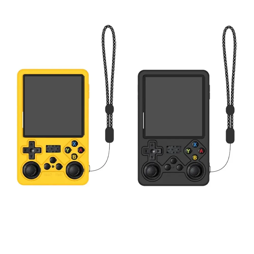 

Силиконовый защитный чехол, противоударный чехол для игровой консоли с защитой от царапин и чехлом для ремешка для R36S Plus