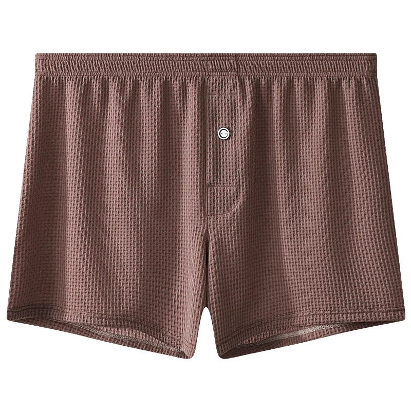 Men's Casual Shorts Jacquard Ice Silk Elastic Quick Dry Cool Feel Sports Trunks Youth Mid Waist Loose Homewear Student Aro Pants