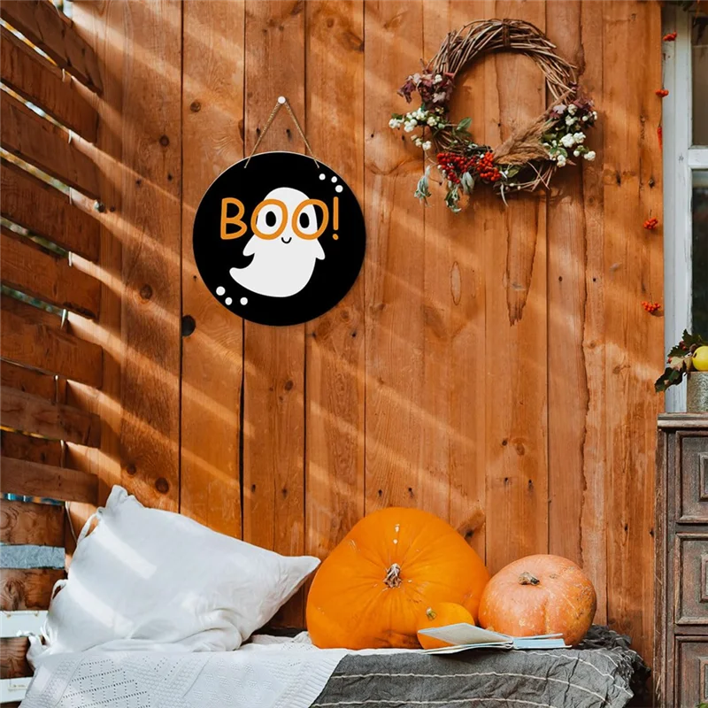 

NEW-Halloween Decorations, Halloween Interior Decorations, Halloween Door Wall Decorations, Round Logo Decorations For Home