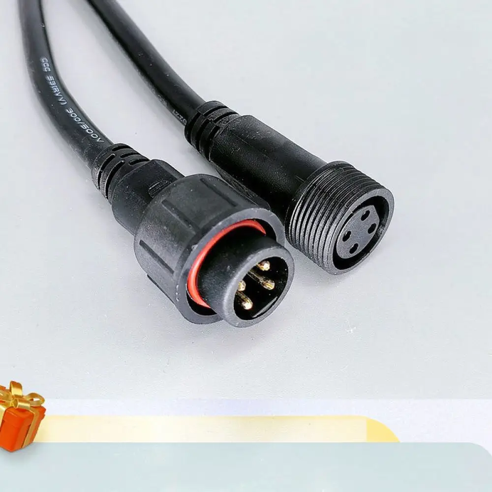Waterproof Aviation Plug Socket For Shangjiang Outdoor Power LED Lighting Cable Male Female Quick Coupling Electrical Wire