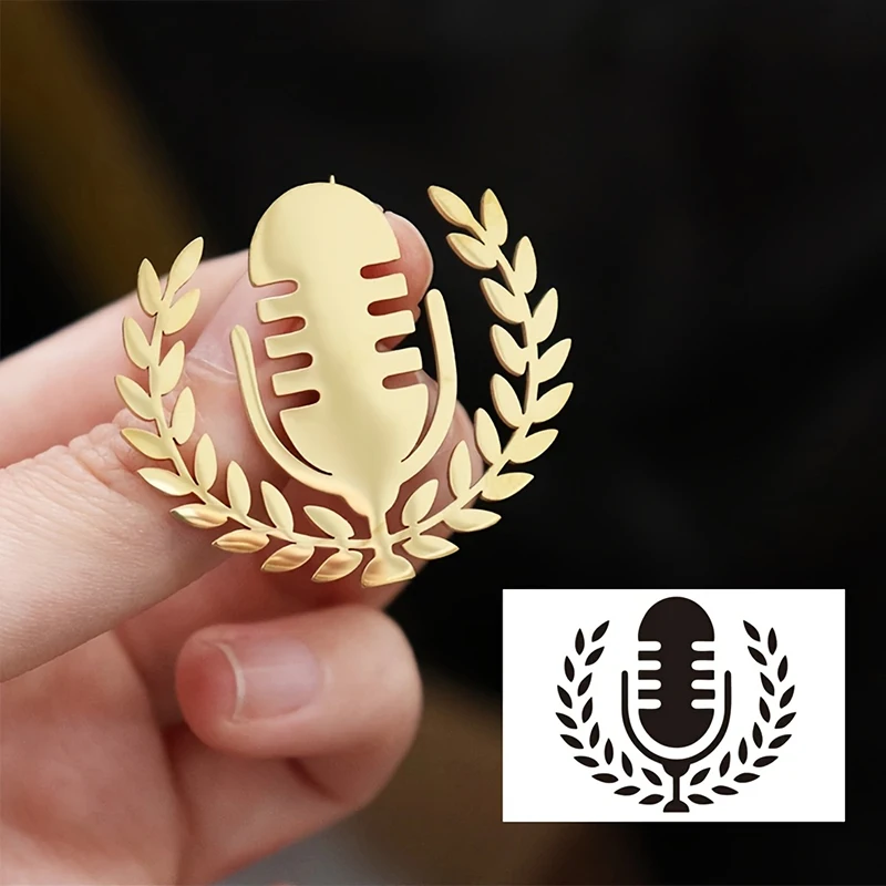 Custom Logo Brooch Customized Your Company Logo Badge Personalized Hand Drawn Graffiti Brooch 304L Stainless Steel Zero Allergy