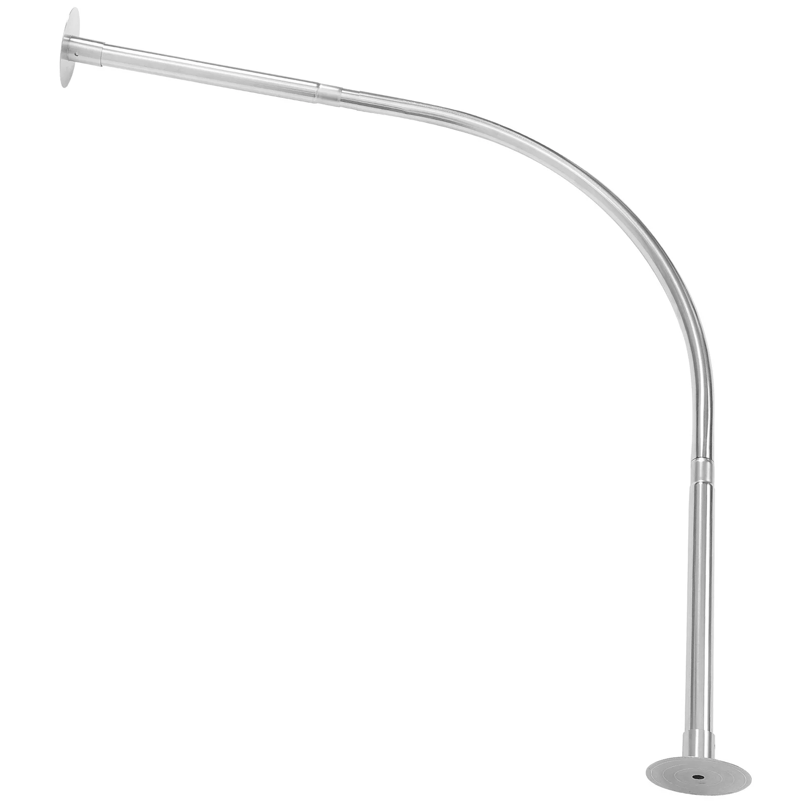 

Регулируемый телескопический карниз для душа 201 из нержавеющей стали, сверхмощный натяжной стержень без дрели для ванной комнаты, гостиной, кухни