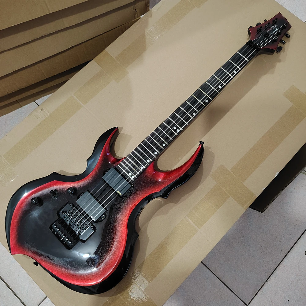 

In stock left hand black circle red shaped electric guitar, active pickup, need more pictures contact seller, fast delivery,