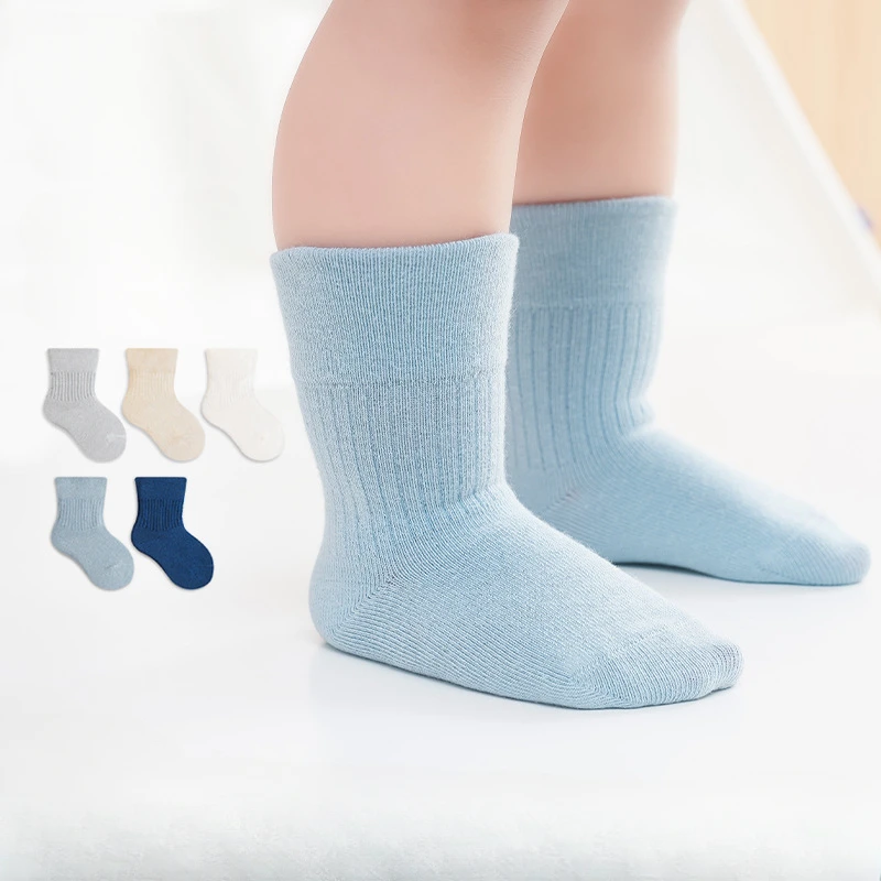 

Spring and Autumn Baby Socks Boneless Loose Mouth Newborn Baby Sock Class Children's Cotton Sock Boys and Girls Student Socks