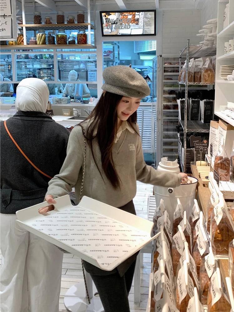 

Женский модный повседневный зимний длинный свитер с воротником-стойкой и вязаными вставками, универсальный, цветной трикотаж