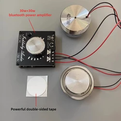 SOTAMIA 50MM Vibration Speaker Audio 4Ohm 25W Resonance Speaker 30W BTL3110 Bluetooth Power Amplifier Board Hifi Stereo Mini Amp