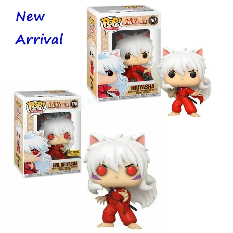 NEW FUNKO POP InuYasha #767 коллекция Evil Inuyasha #770 экшн виниловая игрушка фигурка Коллекционная модель детский подарок игрушка праздничный подарок