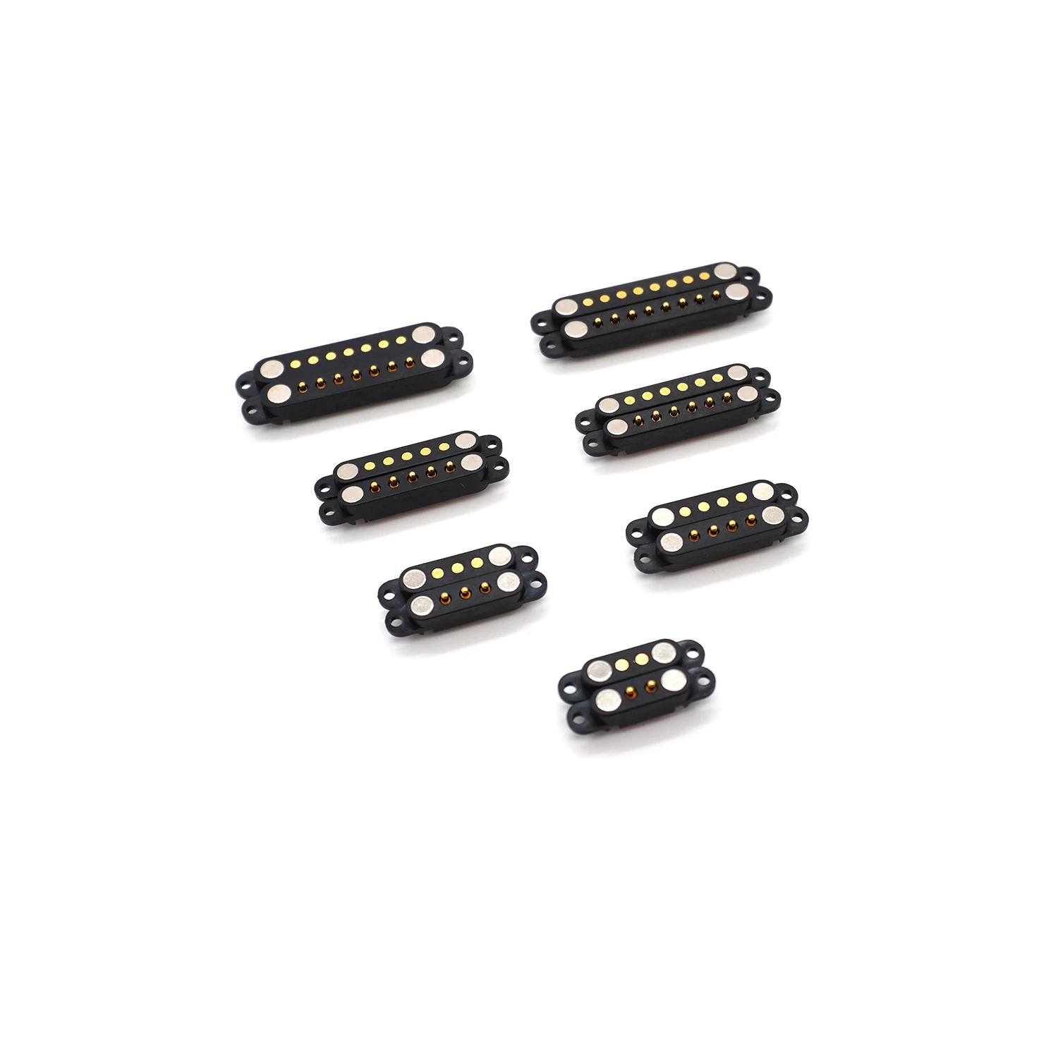 YSIDO 2/3/4/5/6/7/8-контактный с ушками, водонепроницаемый магнитный разъем постоянного тока Pogo Pin, 2-контактный 3-контактный разъем «папа-мама», подпружиненная розетка постоянного тока