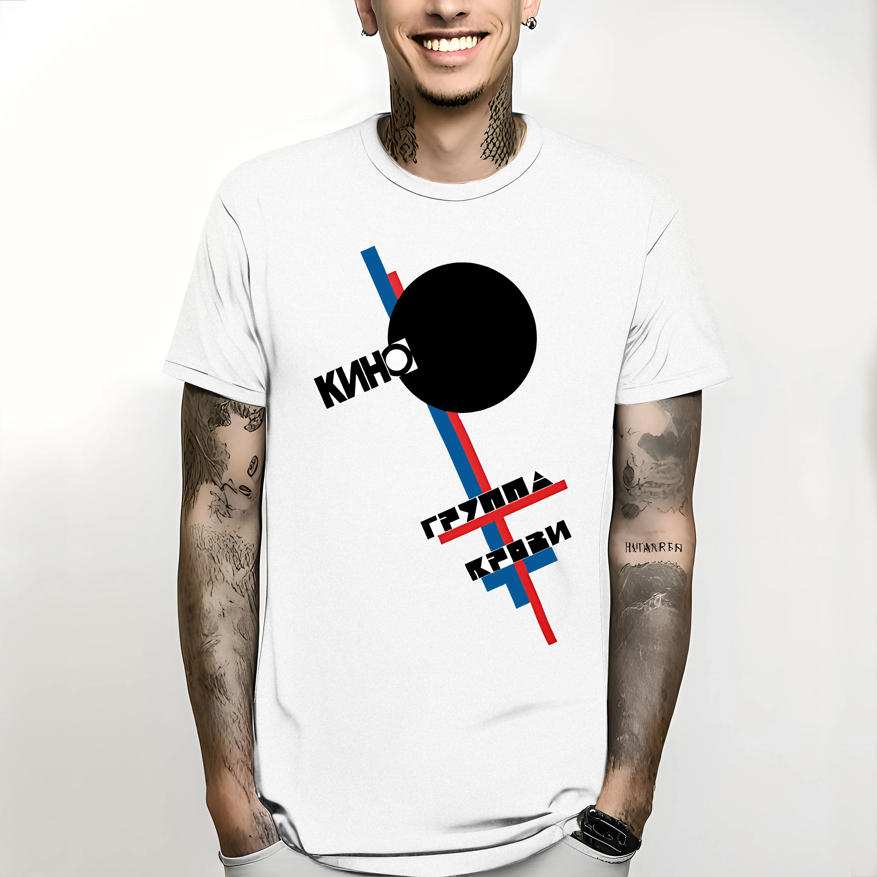 Heren Kleding Oversized Harajuku Tops T-Shirt 2024 Viktor Tsoi Legendarische Sovjet Union Rock Groep Tshirt Kino Ussr Tee Kleurrijk