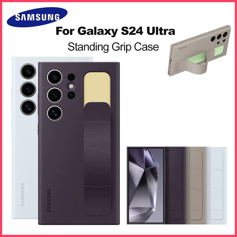 

Original Samsung Galaxy S24 Ultra Standing Grip Case Standing Grip Smartphone Case for S24 Ultra EF-GS928