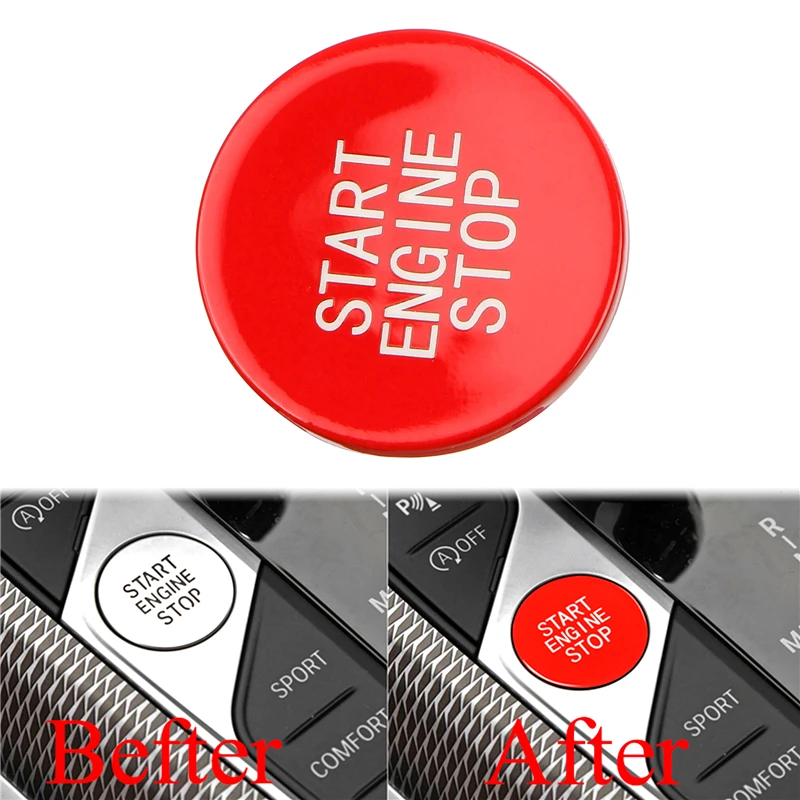 1 Piece Car Start Stop Button Ignition Switch Knob Cover Decorative Ring For BMW 3 Series X5 X6 G20 G05 G06 G07 G14 G29 F40 F44