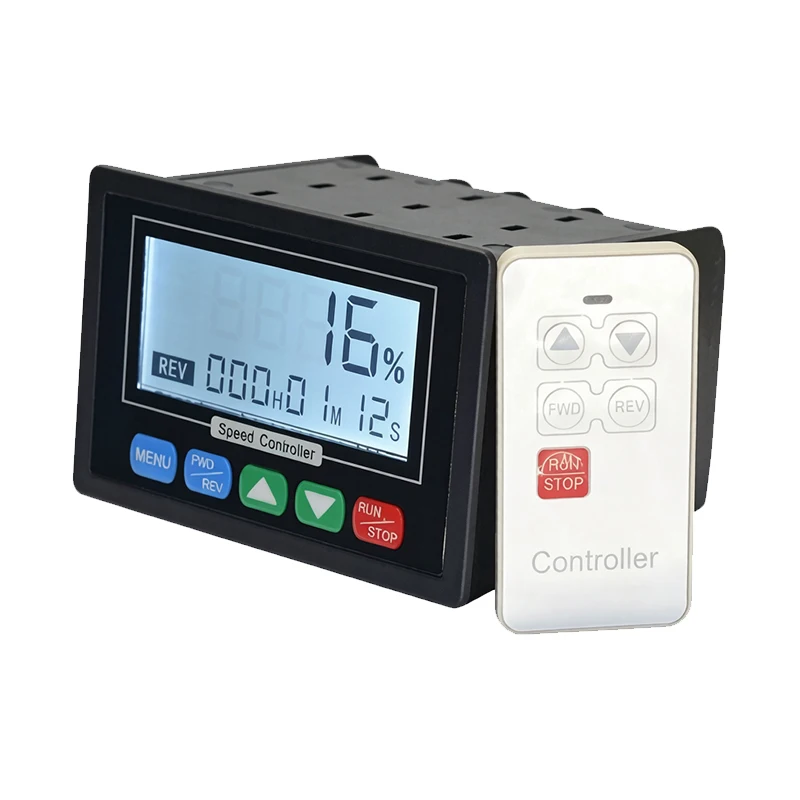 PWM DC Motor Speed Controller LCD Digital Display DC Motor Governor Forward Reverse Stop Control With IR Remote Control