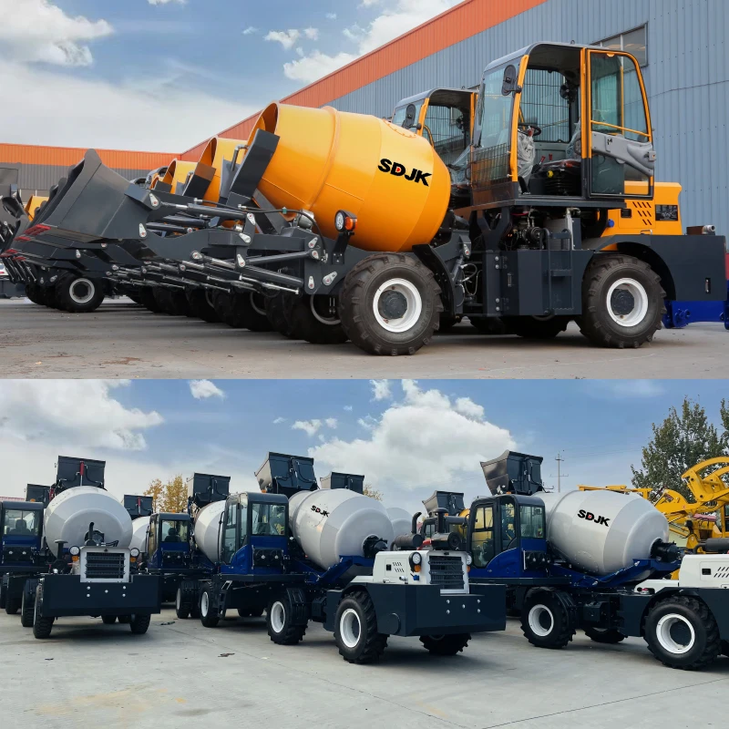 Profefessional Self Loading Portable Concrete and Mixer Self Load Cement Mixer Mini Truck Automatic Cement Mixer