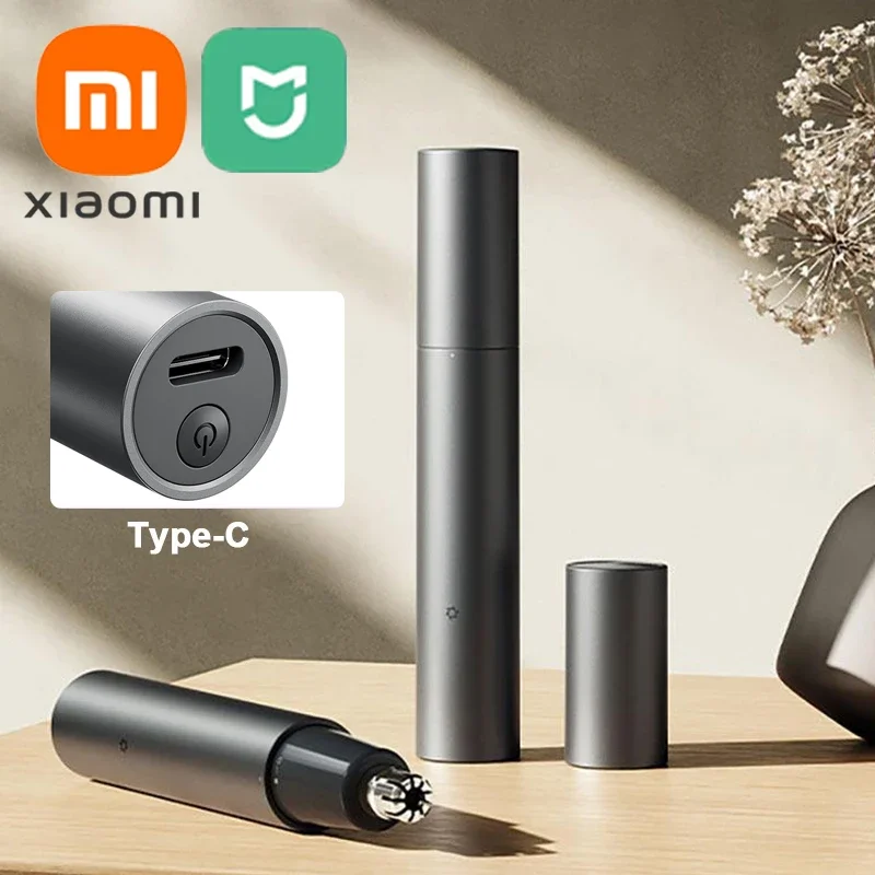 Xiaomi Mijia Electric Nose Hair Trimmer Nose Hair Portable Rechargeable Nose Hair Trimmer Mini Trimmer Nostril Cleaner New 2024