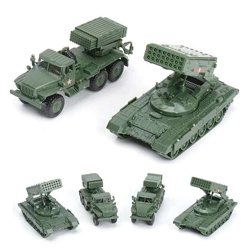 1/72 Russian Army BM-21 Vehicle TOS-1 T-14 Armata T90MS Tank Assembly Military Model Puzzle ZTL11 Armoured Vehicle Building Toys