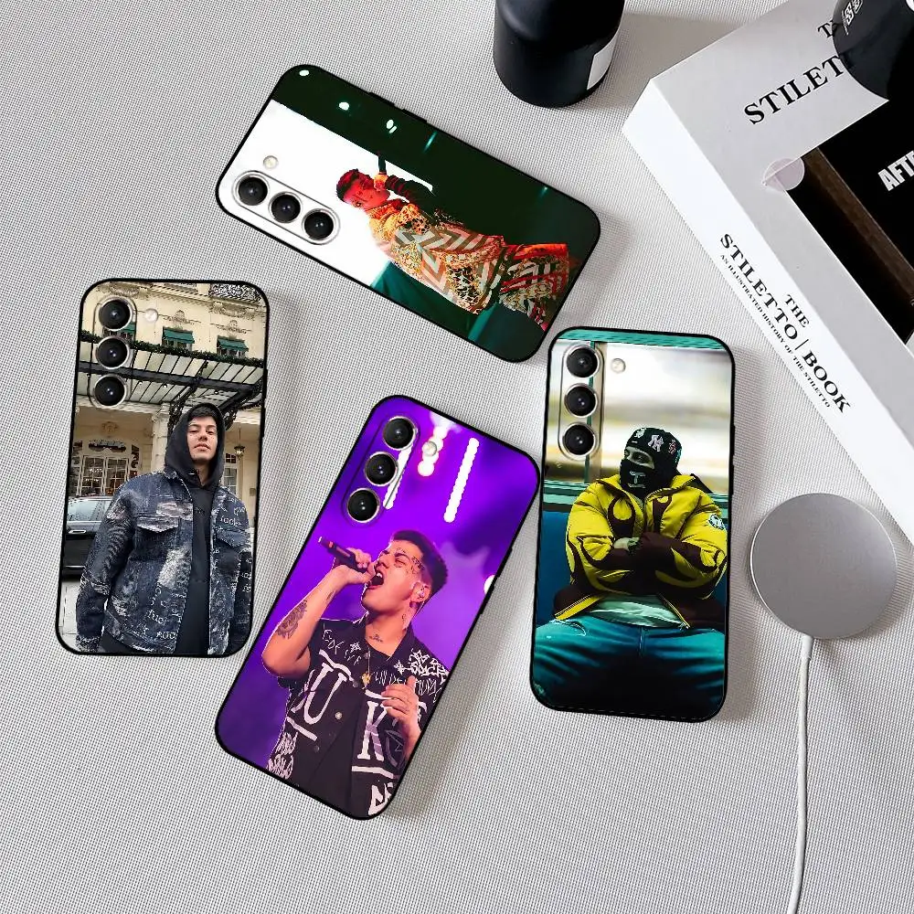 

AMERI C-DUKI Phone Case Black Ultra-thin Shockproof Case For Samsung S24/S25/S22/S30/Note20/Lite/Ultra/5G/Plus/FE