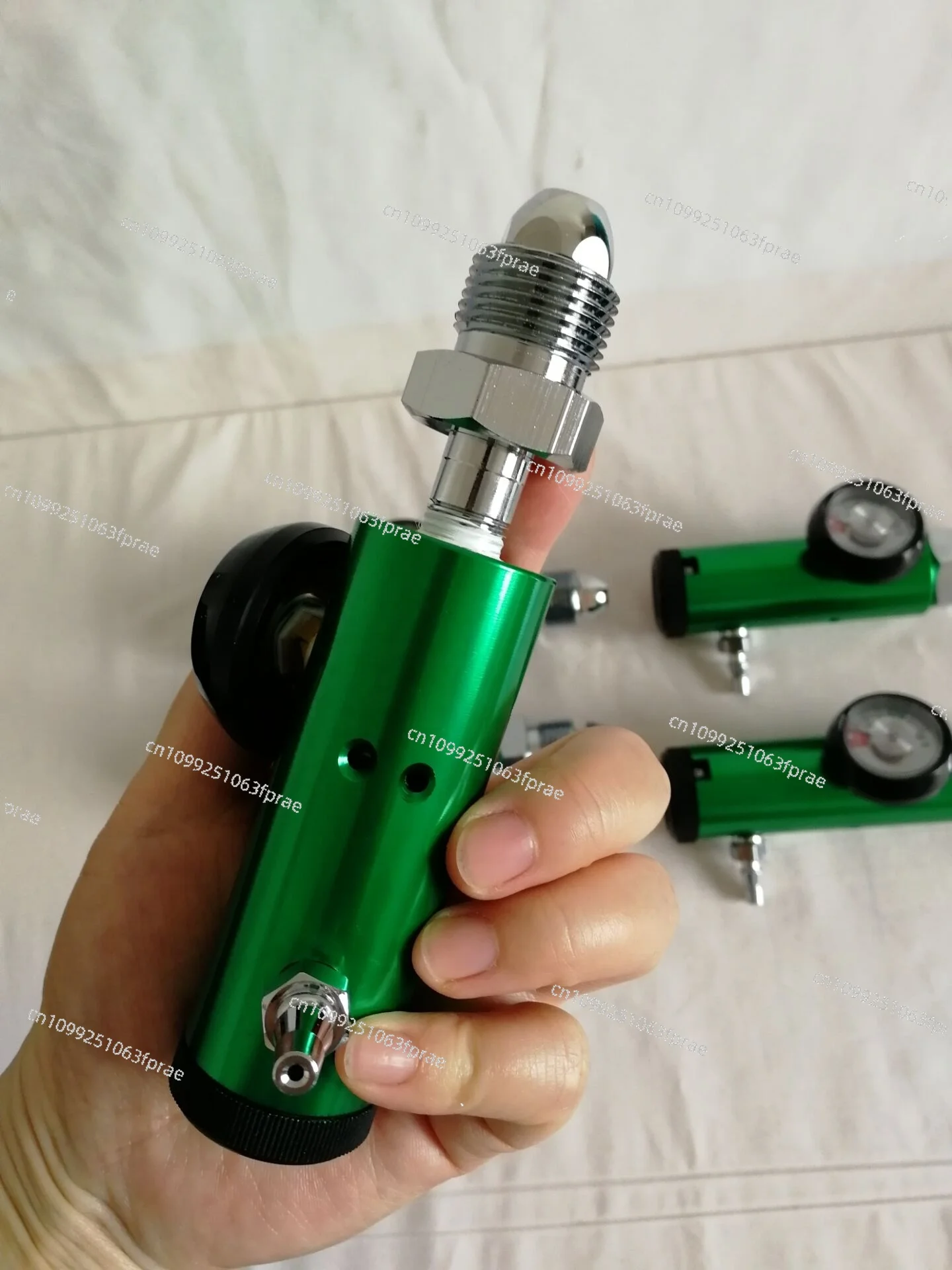 Click type CGA580 nitrogen tank gas regulator 0-15L barb