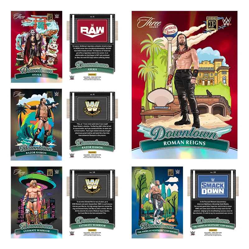 Collectible card WWE City Center Roman Reines Tomorrow Flower Razor Raymond Ultimate Warrior Cody Rhodes homemade Card gift