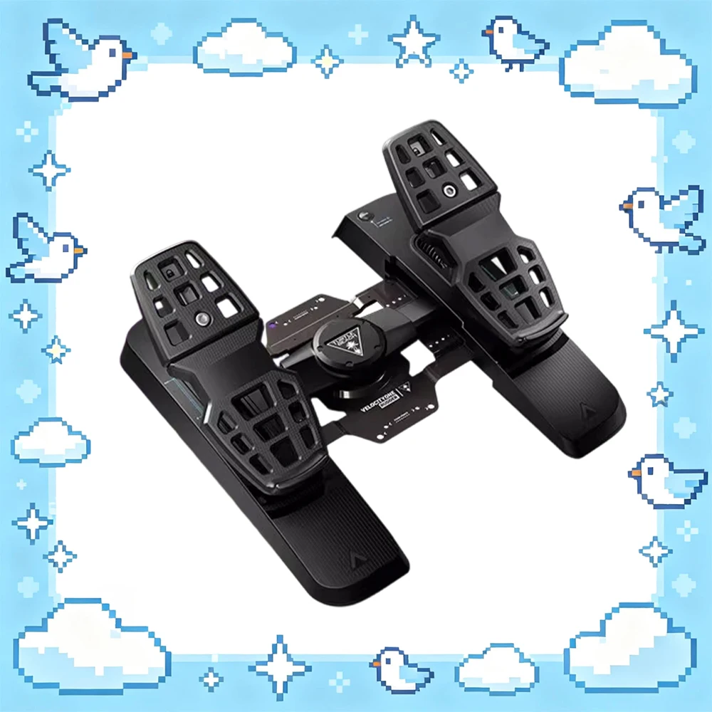 

Педали для авиасимулятора Turtle Beach V1F-Rudder с датчиком Холла, регулируемым тормозом и настраиваемой шириной педалей, идеально подходят для подарков