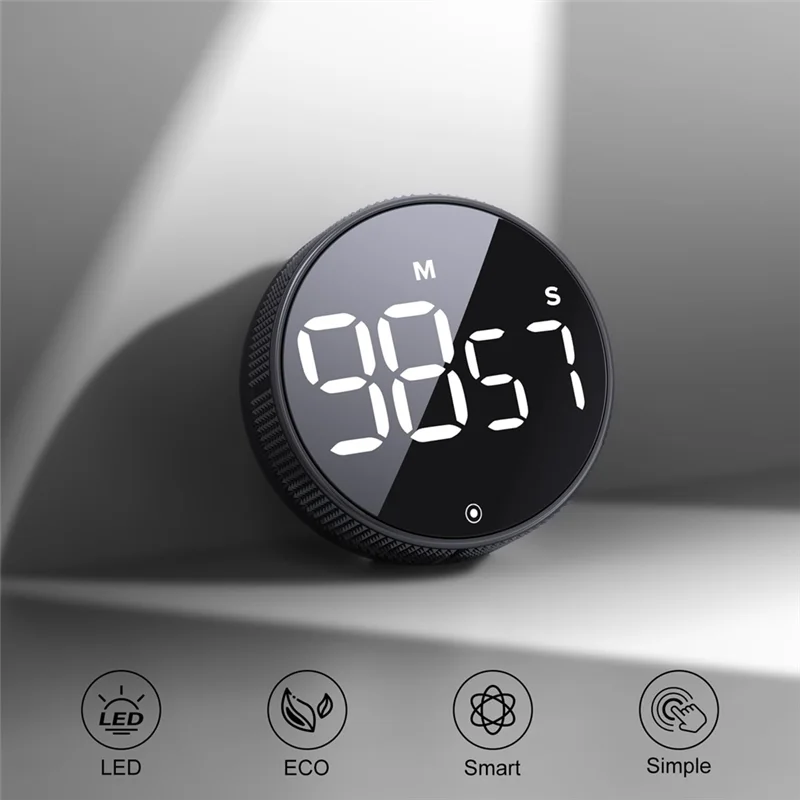

A03F-Kitchen Timer With Adjustable Brightness LED Digital Display, Smart Efficacy Efficana For Home Classroom Gym Office