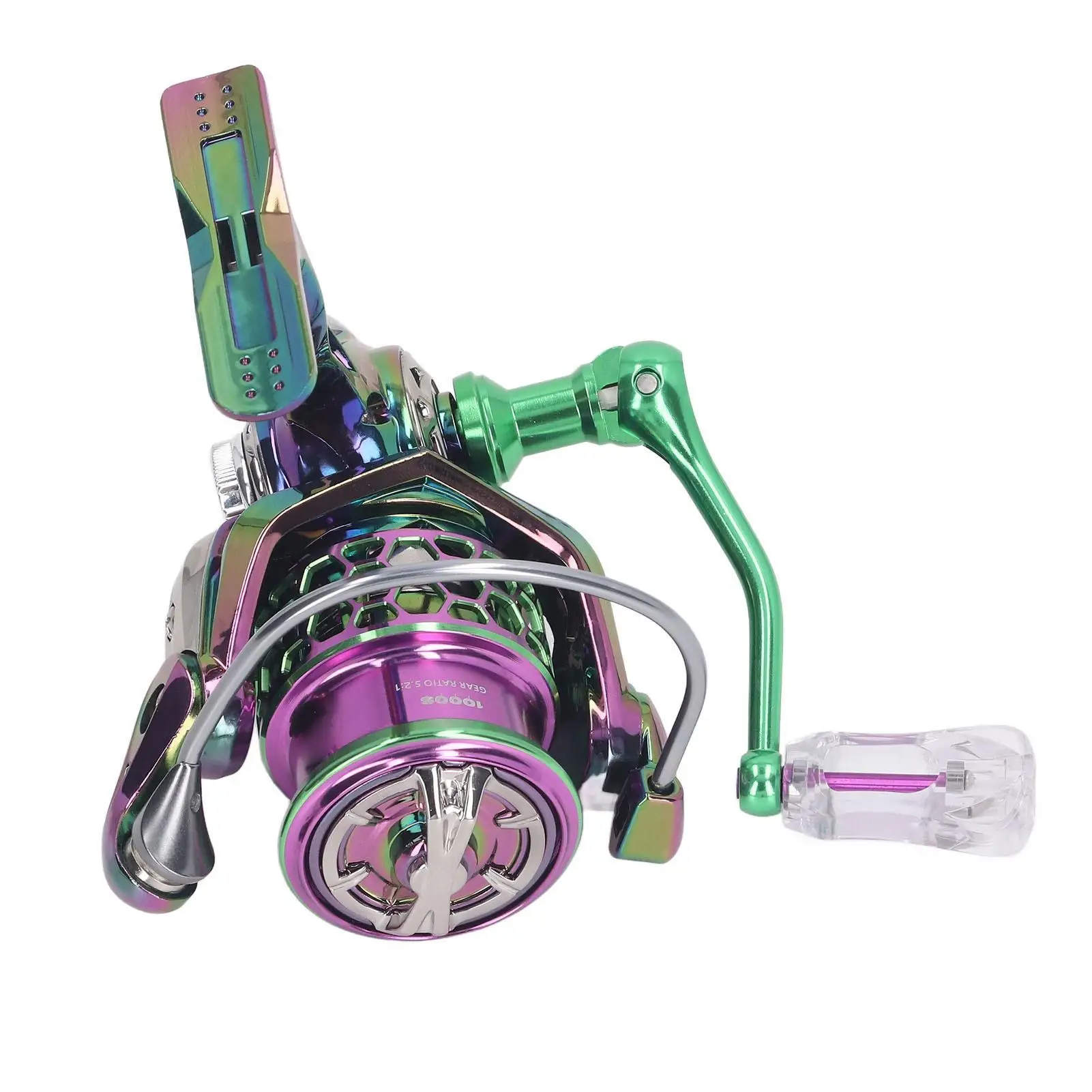 Ultra-Light Carbon Fishing Reel with Hollow Line Cup, 5.2:1 Gear Ratio, and Screw-in Rocker Arm for freshwater Fishing