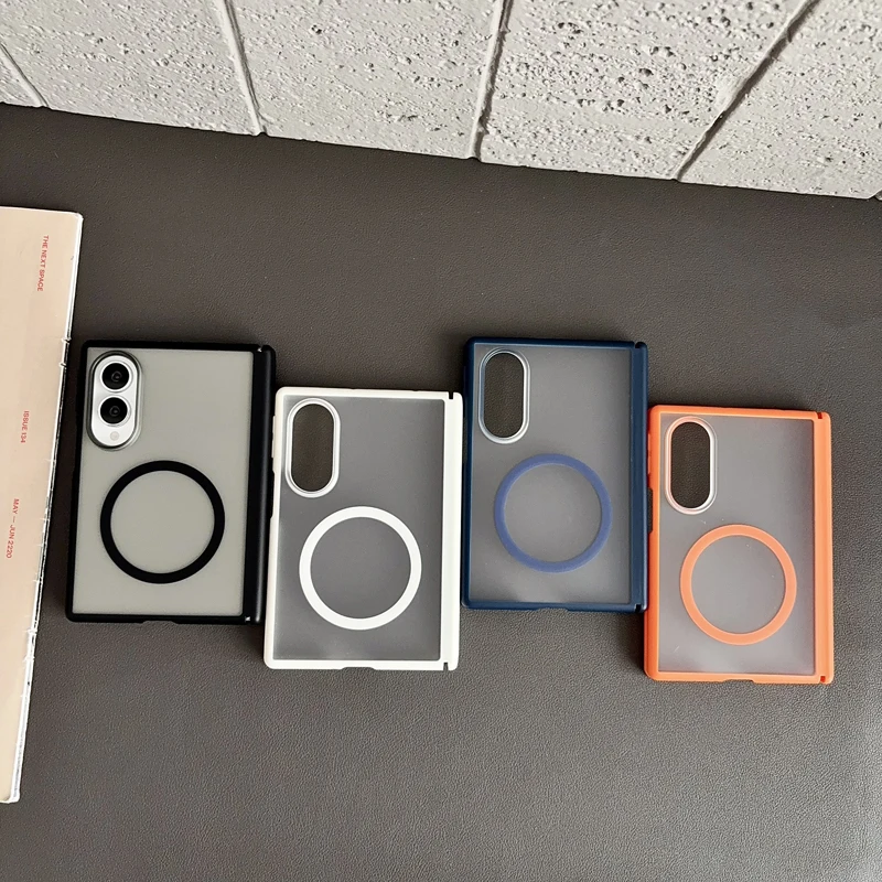 Case For Samsung Galaxy Z Fold 8 Magnetic Frosted Hard PC No Front Matte Wireless Charging Cover Accessories