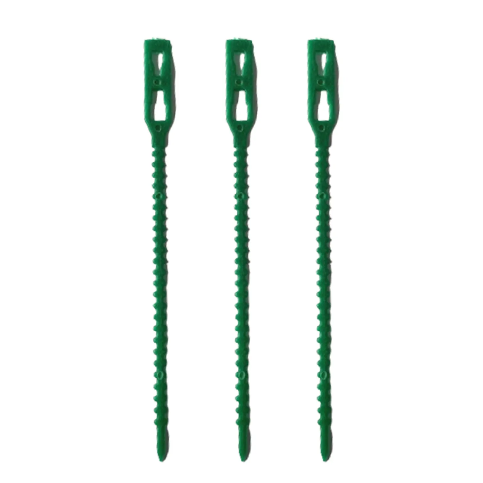 Adjustable Plastic Plant Ties Adjustable Securing Plants Vine Ties for Green Plants and Shrubs